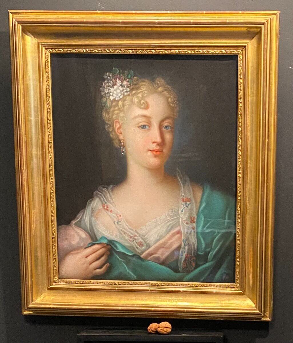 Tableau, pastel de femme dans le gout de Rosalba Carriera