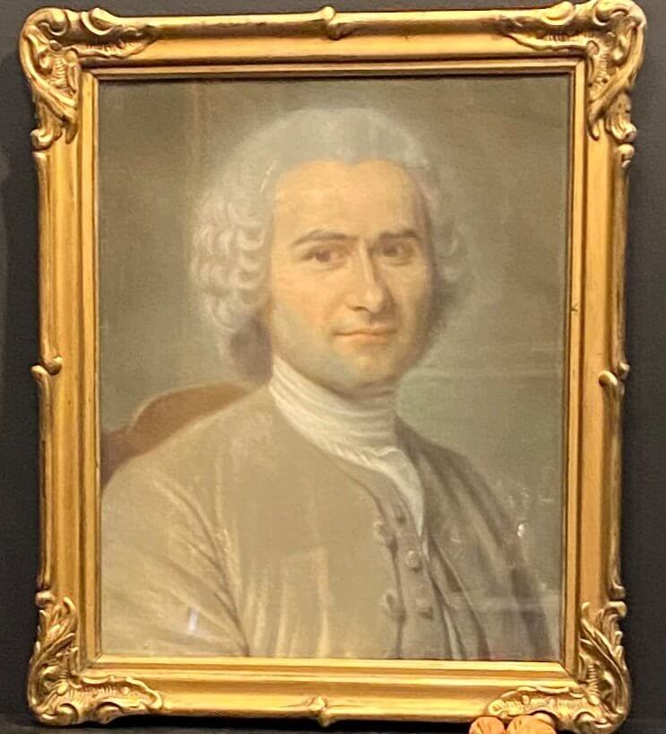 Tableau Pastel Portrait De Jean-jacques Rousseau